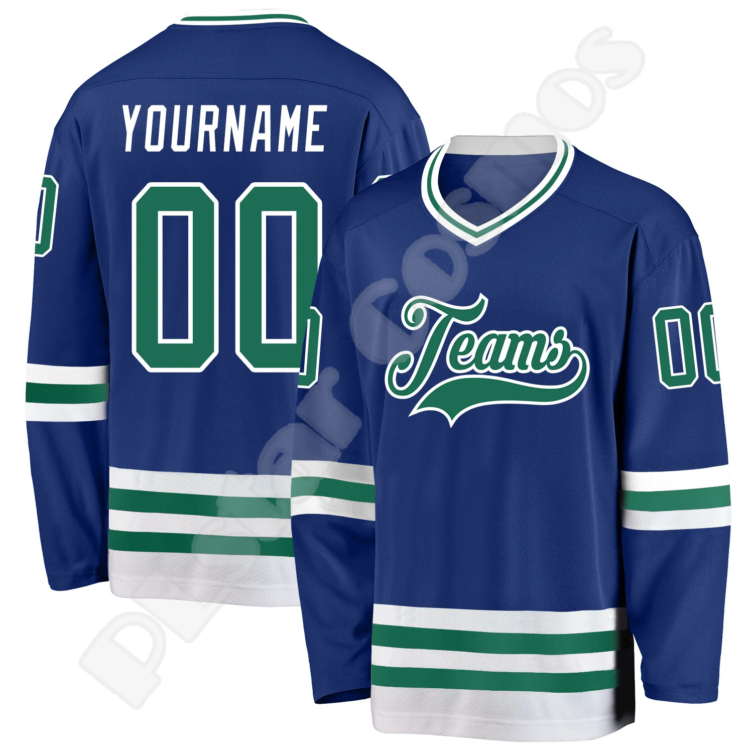 Hockey Jersey Custom Name Team - 3D Printing Logo avaliação e preço