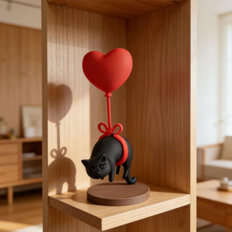 3D Printed Suspended Cat Heart - 3D Printing Ultem avaliação e preço