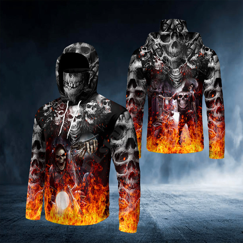 Five Ghost Riders Skull 3D Pri - 3D Printing Ghosting avaliação e preço
