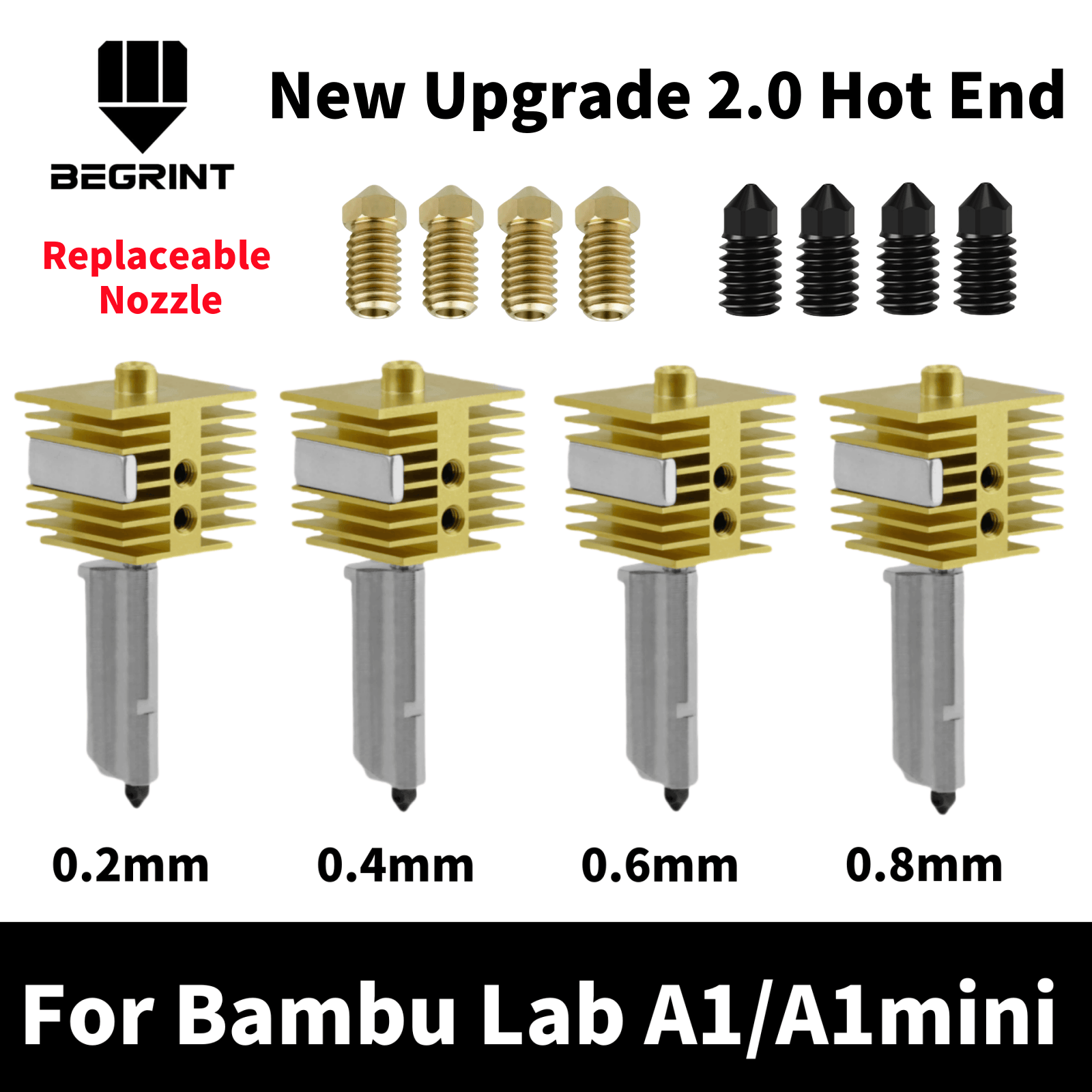 NEW Hotend For Bambu Lab A1 mi - 3D Printing Bambu Lab A1 avaliação e preço