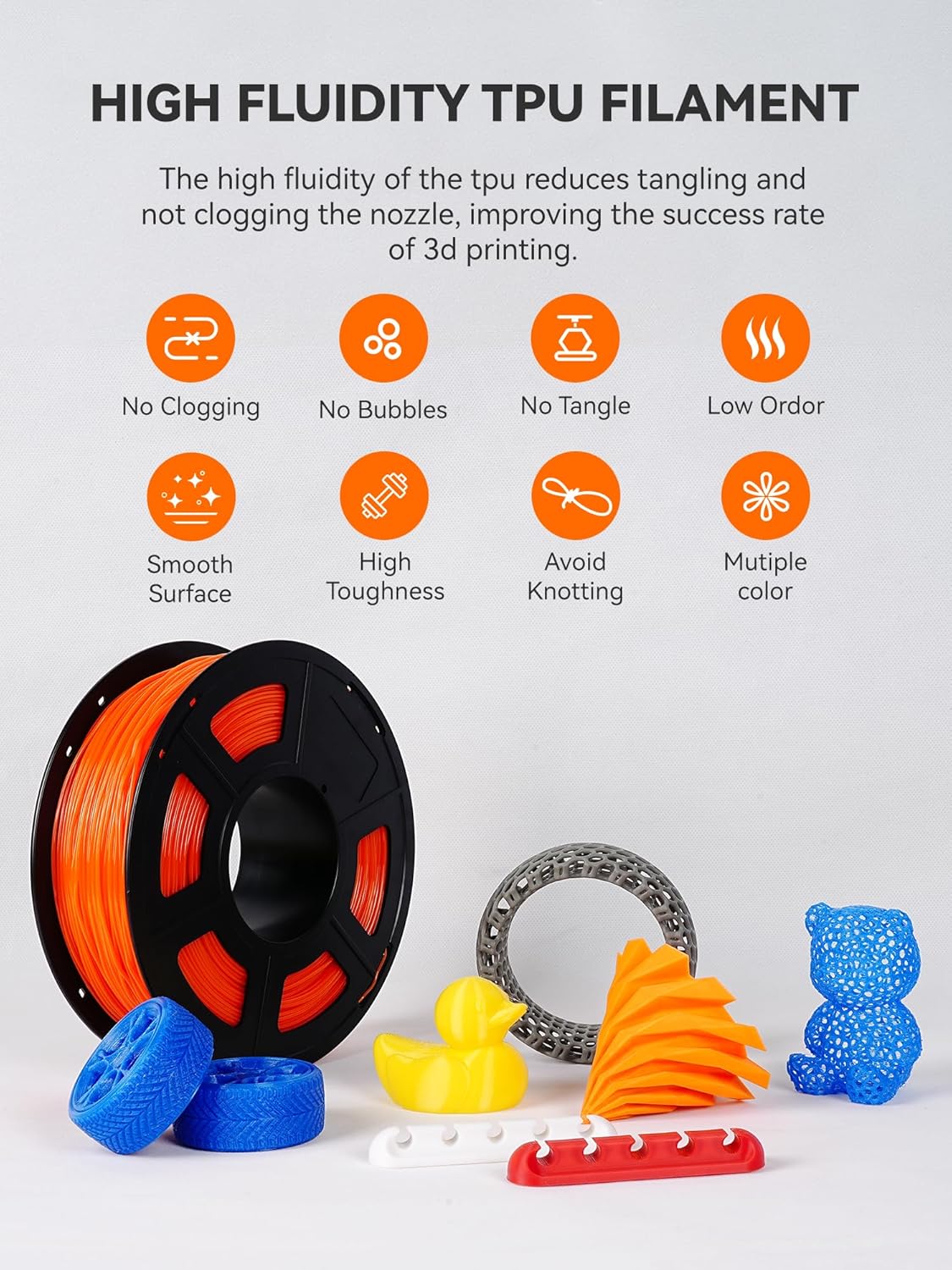 TPU Filament Flexible 3D Print - Tpu Flexible Filament avaliação e preço