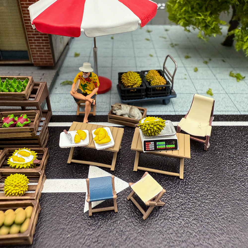 Kicarmod 1:64 Fruit Stand Set  - 3D Printing Diecast Cars avaliação e preço