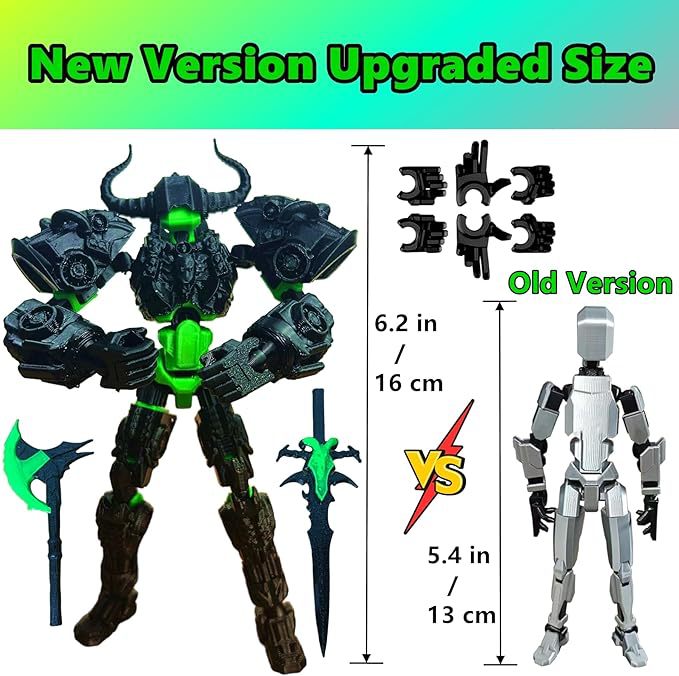 Titan 13 Action Figure,Assembl - 3D Printing Titanium avaliação e preço