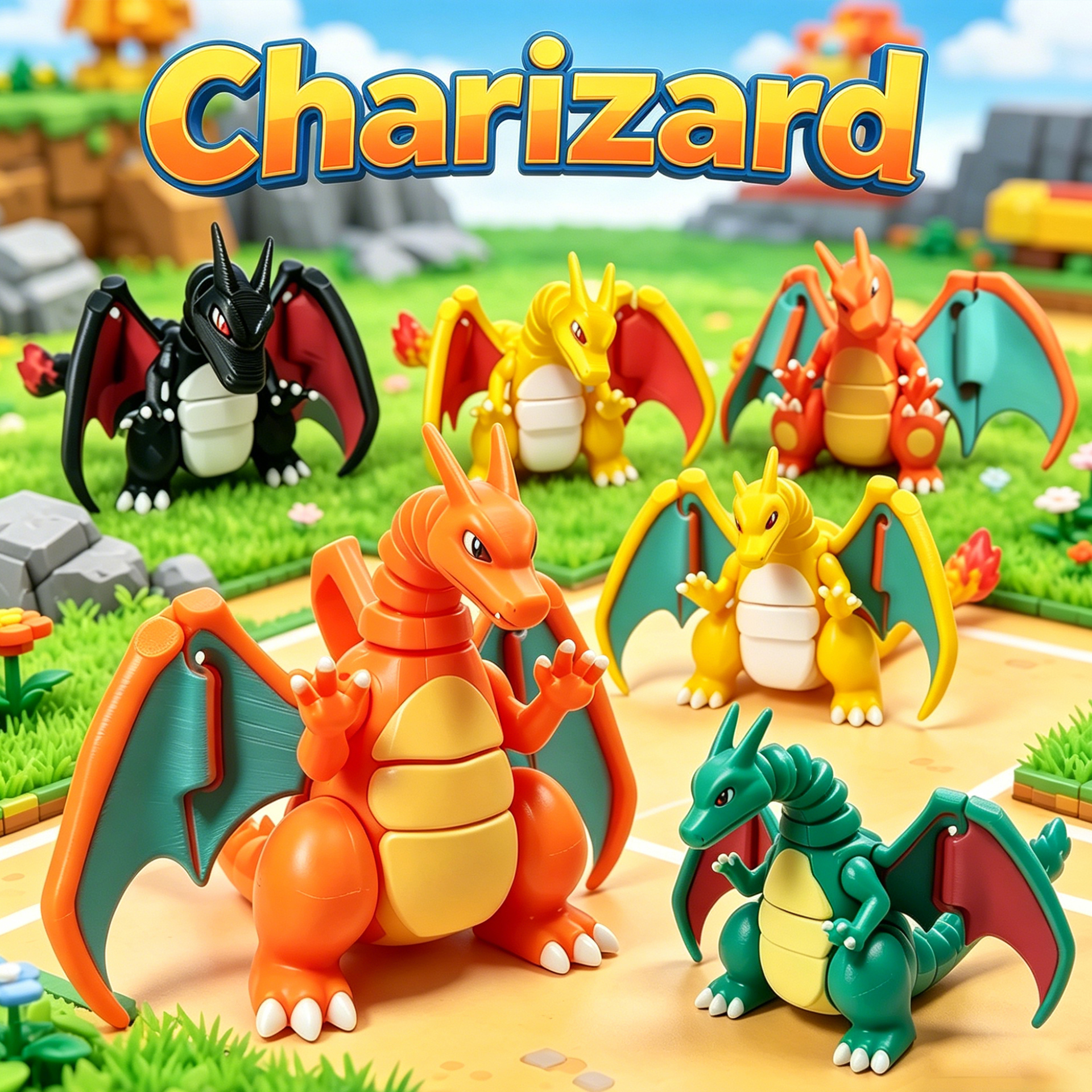 Pokemon 3D Printing Charizard  - 3D Printing Joints avaliação e preço