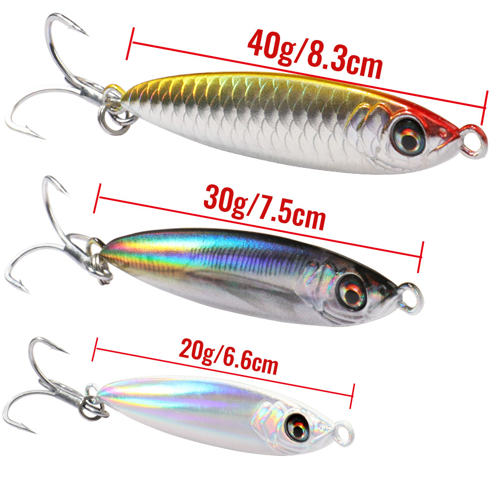 GOBAIT Metal Jig Lure 20g 30g  - 3D Printing Lure avaliação e preço