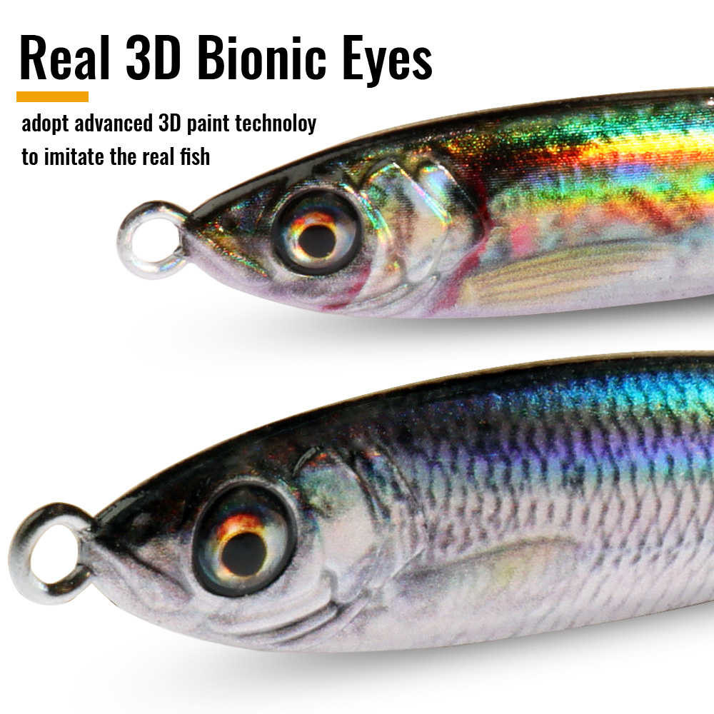 GOBAIT Metal Jig Lure 20g 30g  - 3D Printing Lure avaliação e preço