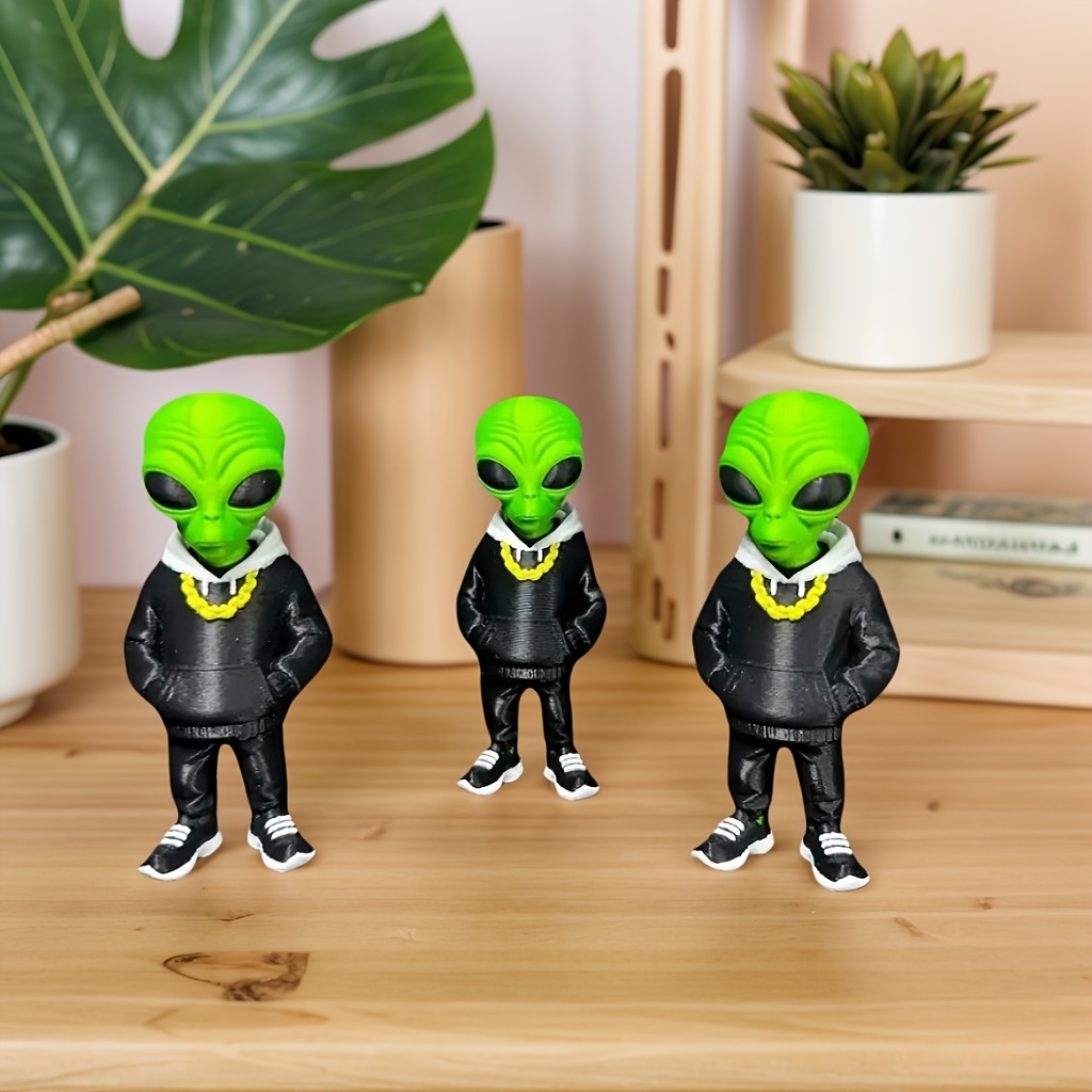 1 Piece Green Alien Figure wit - 3D Printing Ideas avaliação e preço
