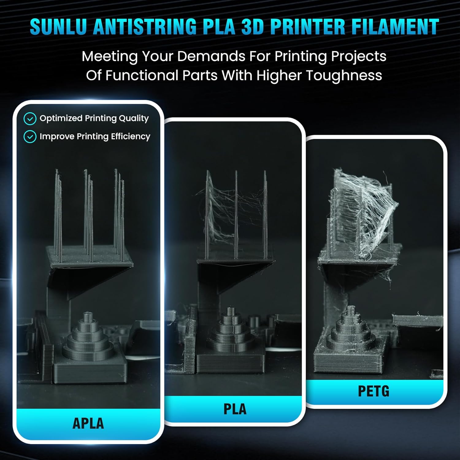 SUNLU 10KG APLA/PLA Meta/High  - Abs Filament Spool avaliação e preço