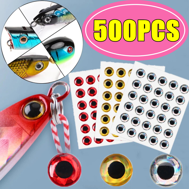 100-500PCS Fishing Lure Eyes H - 3D Printing Lure avaliação e preço